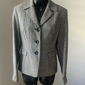 Vintage Houndstooth Wool Jacket. Preloved